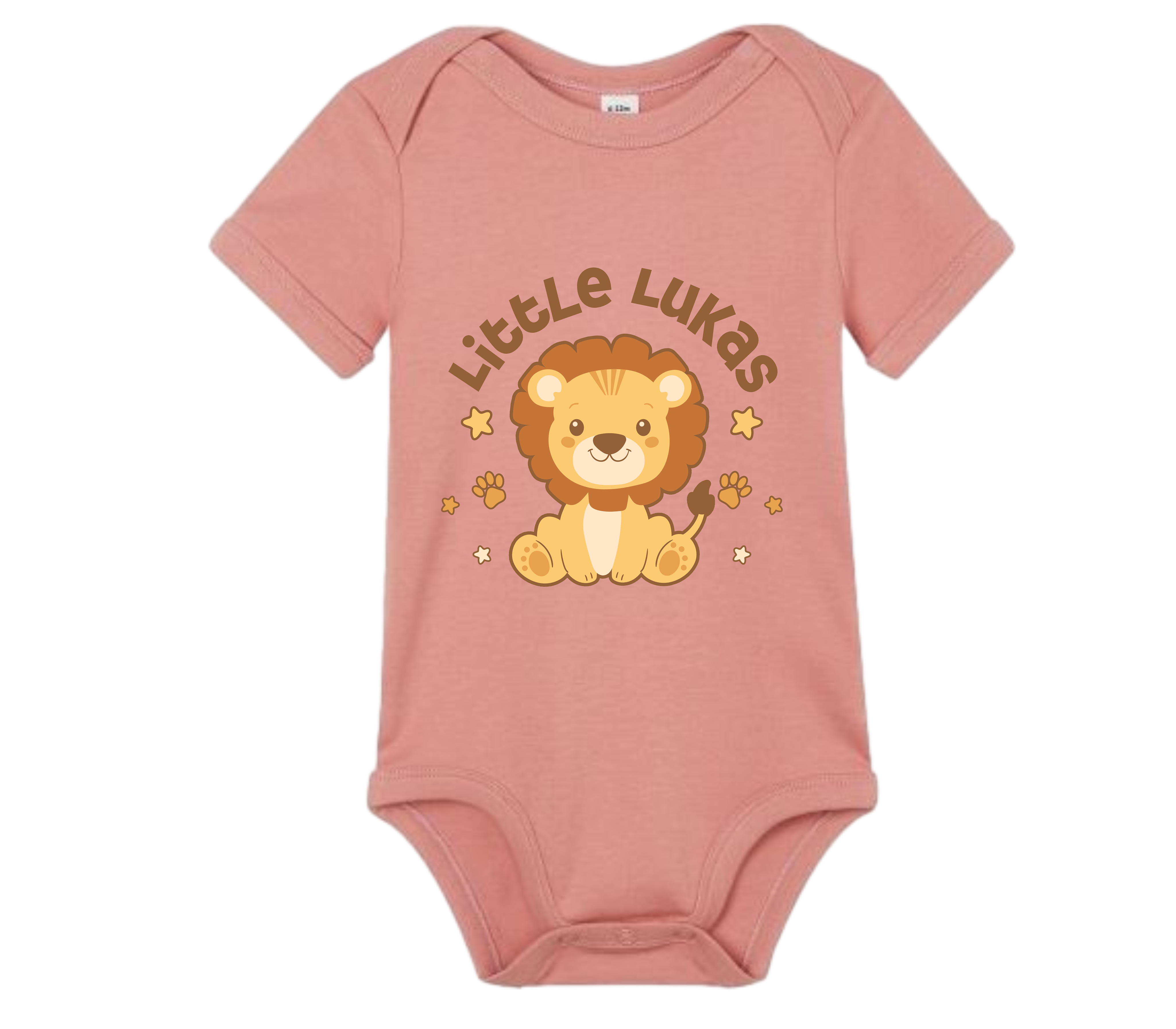 Baby Bodysuit Löwe mit Name
