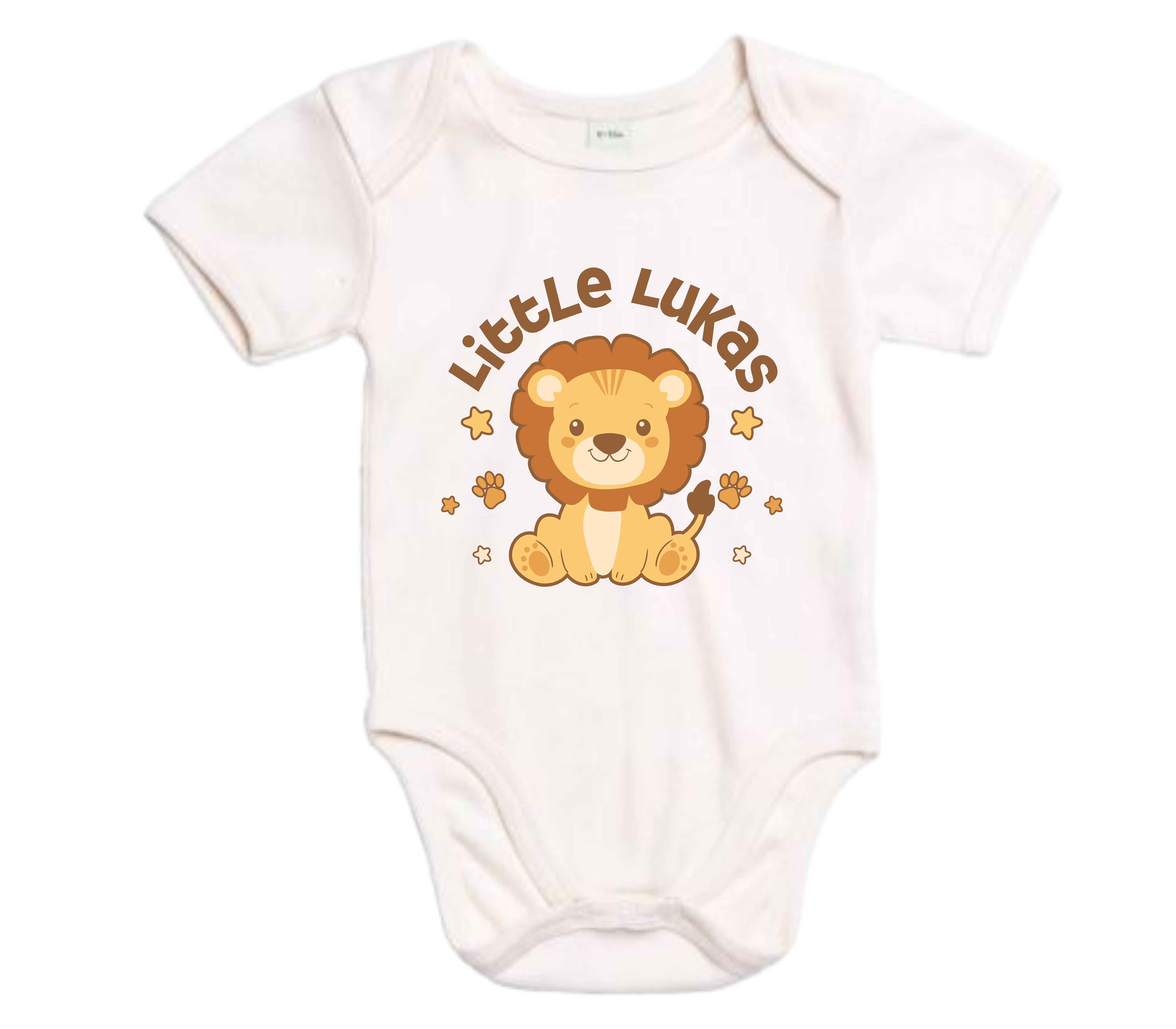 Baby Bodysuit Löwe mit Name