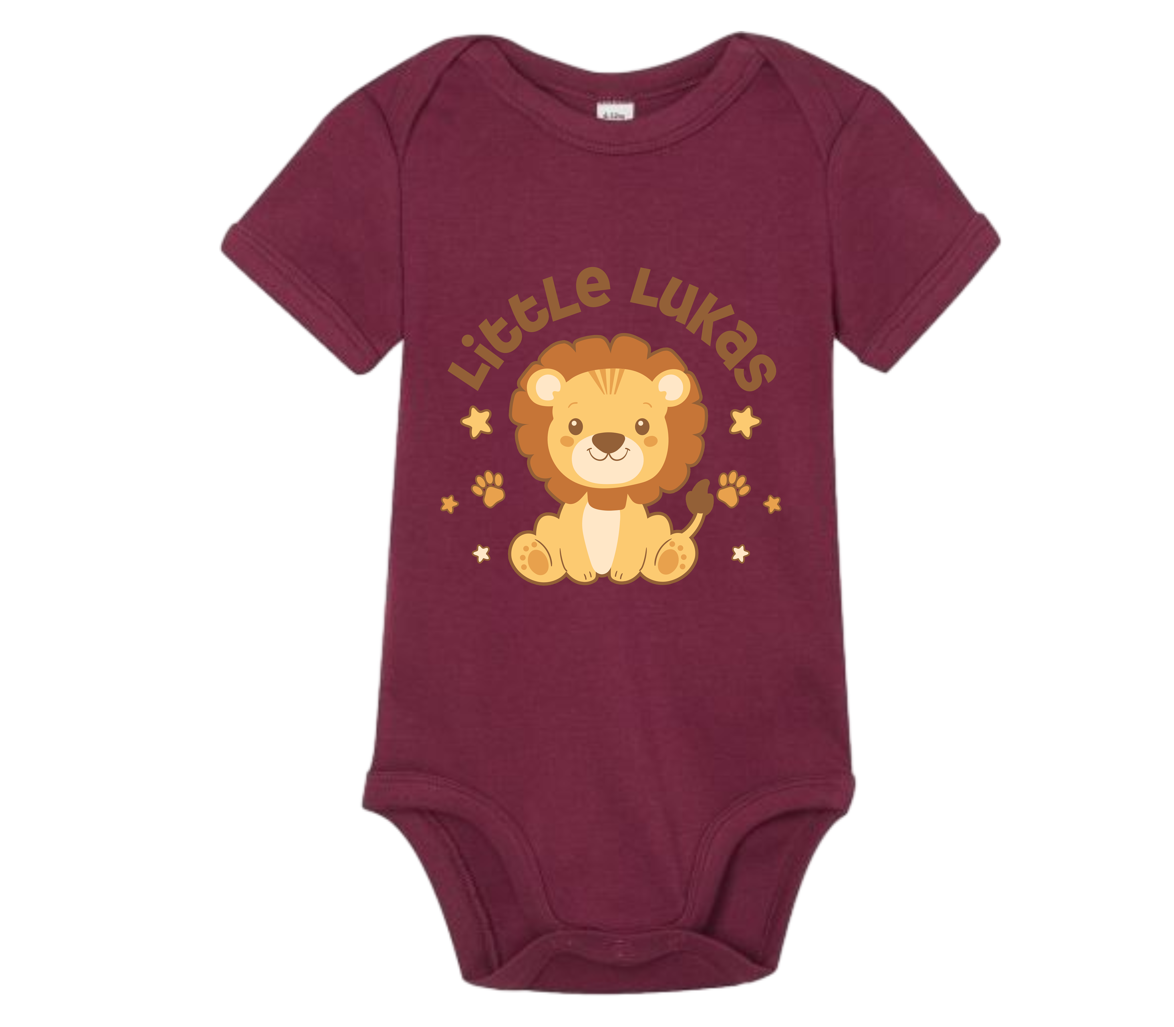 Baby Bodysuit Löwe mit Name